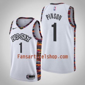 NBA Brooklyn Nets Trikot Theo Pinson 1 Nike 2019-2020 City Edition Swingman - Herren